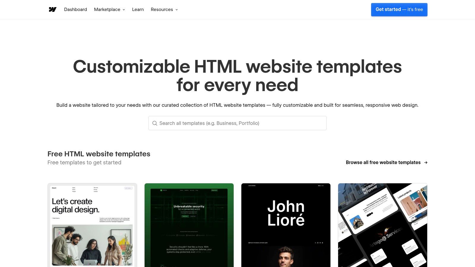 Webflow Templates