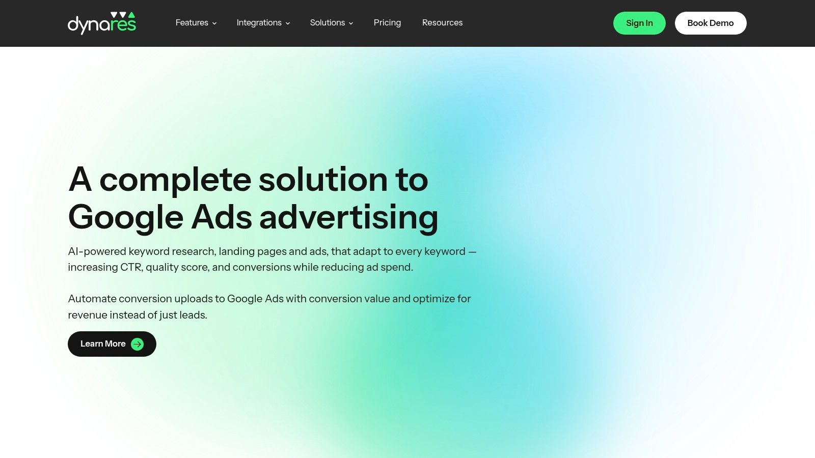dynares platform showing campaign creation and analytics