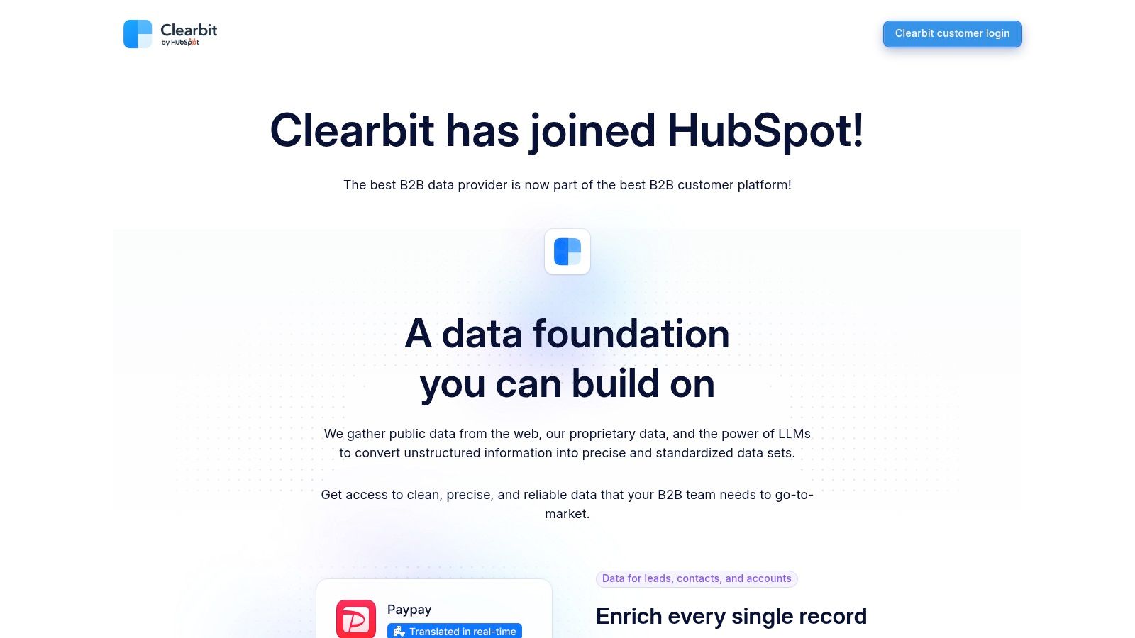 Clearbit (by HubSpot)